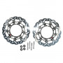 Kit Disque de frein avant Braking SK2 Oversize Ø320 Droite + Gauche + adaptateurs pour Suzuki GSX-R 600 / 750 06-07