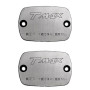 Couvercle de fluide frein One Argent Yamaha T-Max 500 04-, T-Max 530 12- (2 pièces)