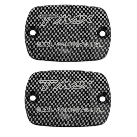 Tapones depósito líquido frenos Carbon look Yamaha T-Max 500 04-, … | MotoGM