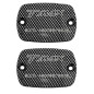 Tapones depósito líquido frenos Carbon look Yamaha T-Max 500 04-, T-Max 530 12- (2 piezas)