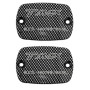 Couvercle de fluide frein Carbon look Yamaha T-Max 500 04-, T-Max 530 12- (2 pièces)