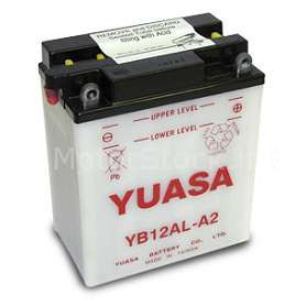 Batería Yuasa YB12AL-A2 12 A, positivo DX | MotoGM