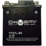 Batterie OKYAMI YTX7L-BS 6Ah, positif Gauche, 114x71x131mm