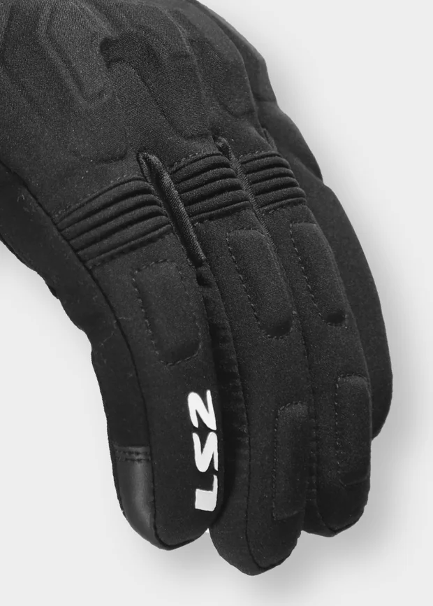 Détail des doigts extensibles des gants moto LS2 Jet III