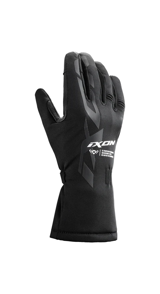 Ixon Pro Cain 2 Lady black and white motorcycle gloves, back of hand
