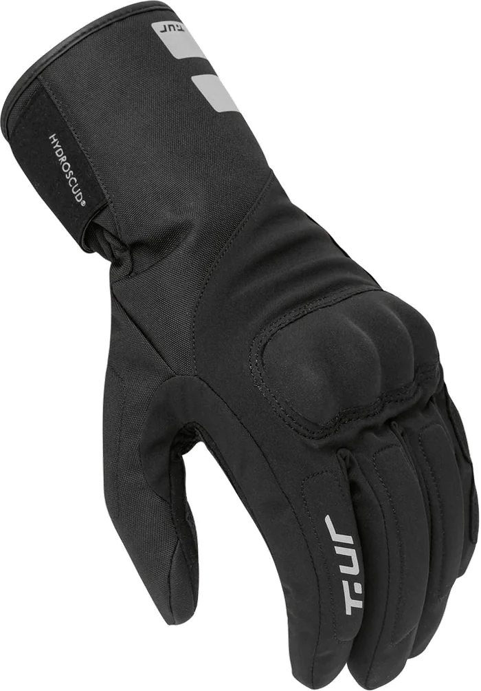 TUR G-One Hydroscud schwarzer Motorradhandschuh, Handrücken